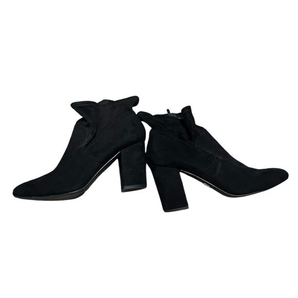 Torrid black zip up square block heel stretch ankle booties size 11 - Picture 5 of 13